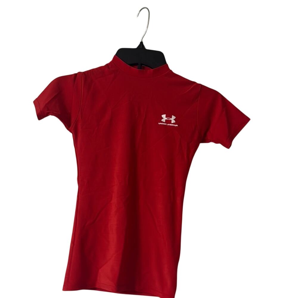 Under Armour Red Short Sleeve Tee Youth‎ Medium